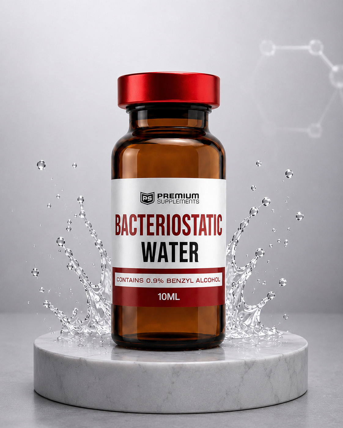 PREMIUM SUPPS BAC WATER 10MLS